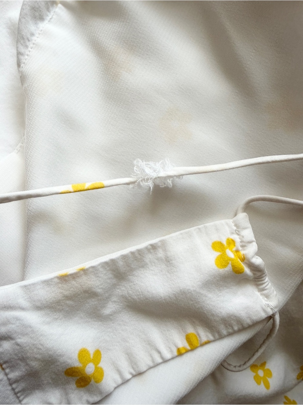For Love & Lemons x Revolve SMALL Kyra white yellow floral mini dress - Picture 7 of 8